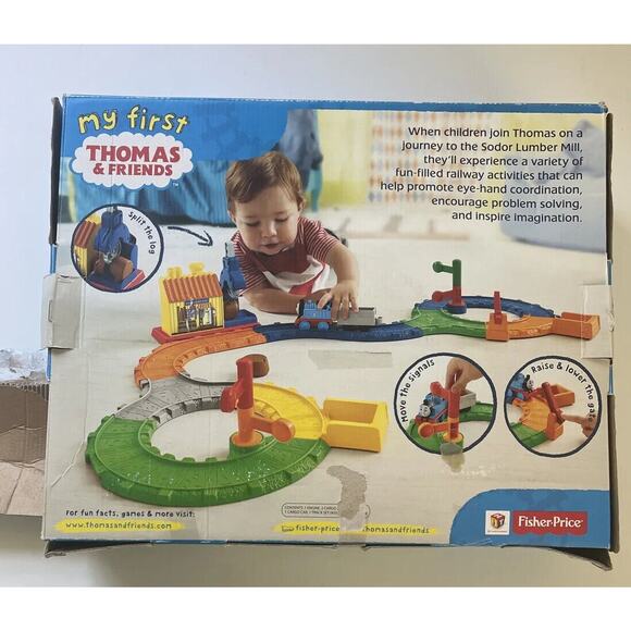 Fisher Price Thomas and Friends My First Sodor Lumber Train Playset Toddler Box - Picture 7 of 7